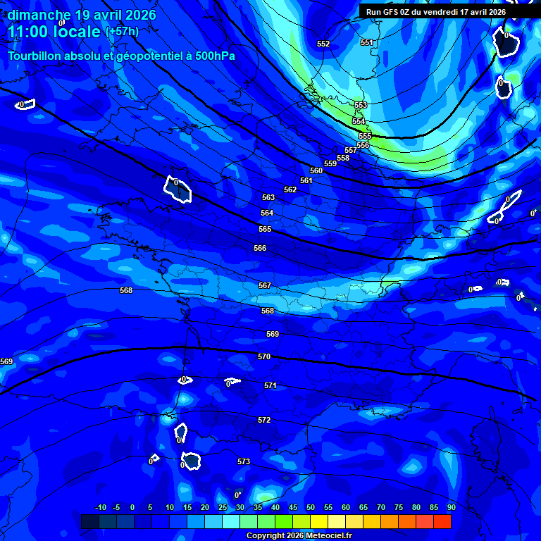Modele GFS - Carte pr�visions 