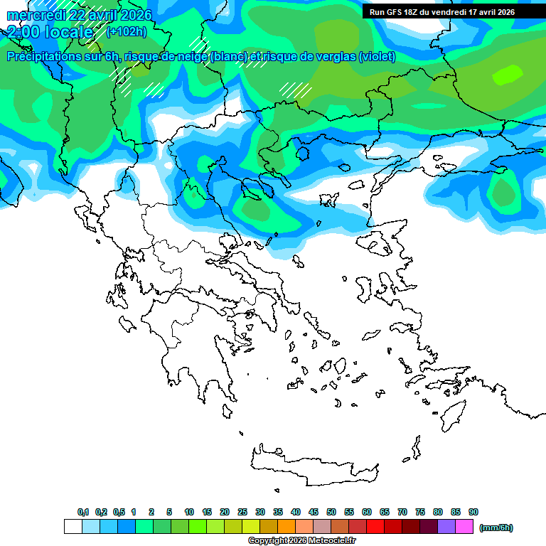 Modele GFS - Carte pr�visions 