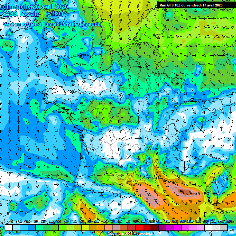Modele GFS - Carte pr�visions 