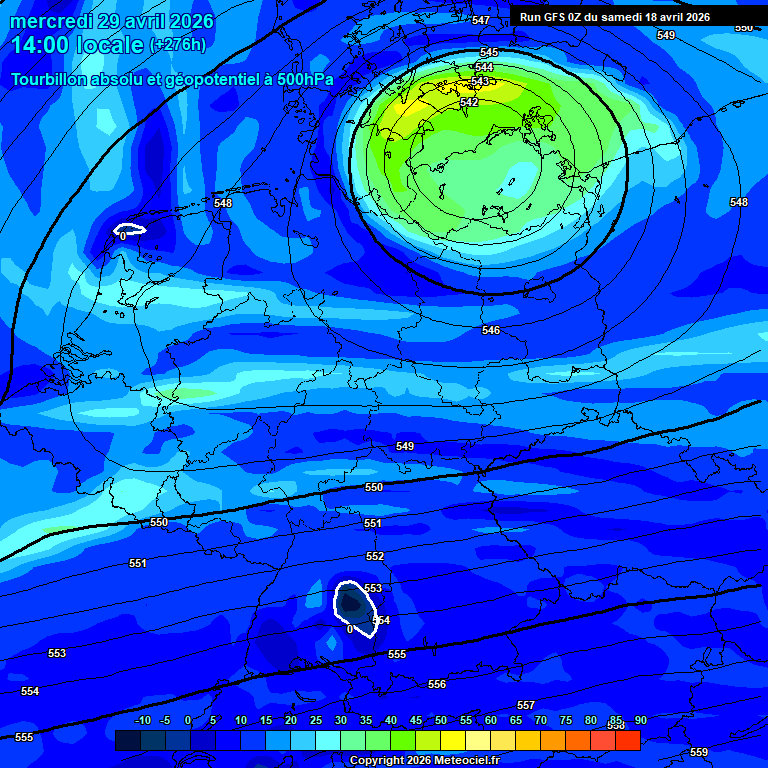 Modele GFS - Carte pr�visions 