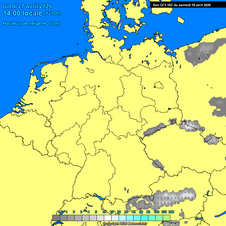 Modele GFS - Carte pr�visions 
