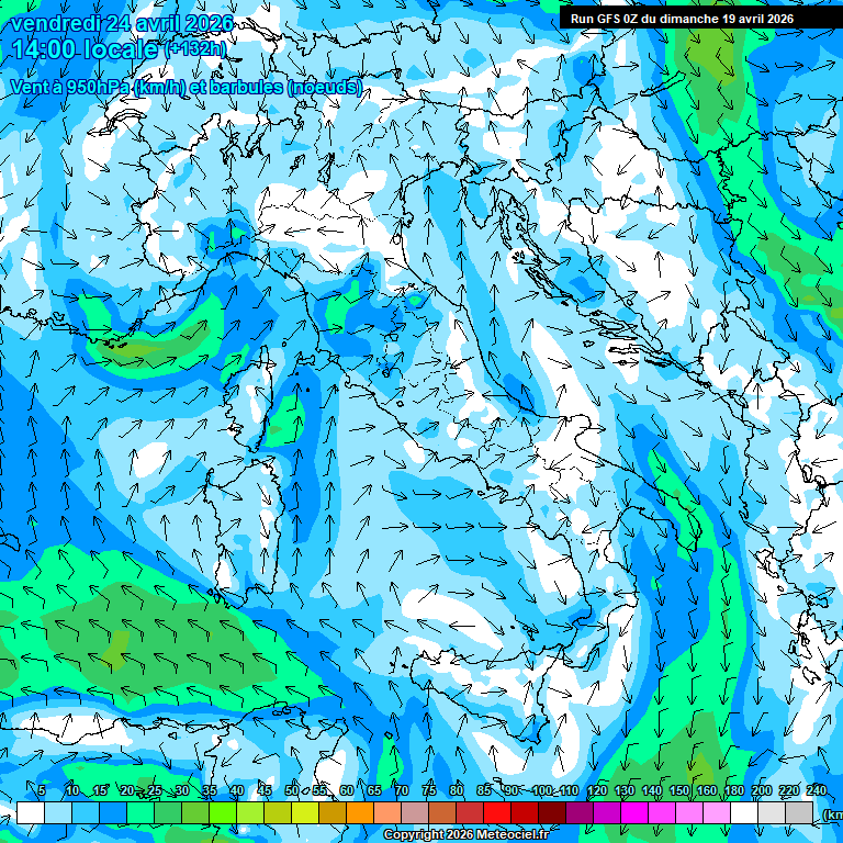 Modele GFS - Carte pr�visions 