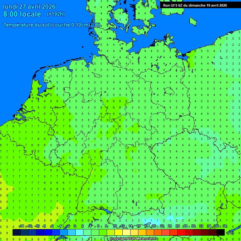 Modele GFS - Carte pr�visions 