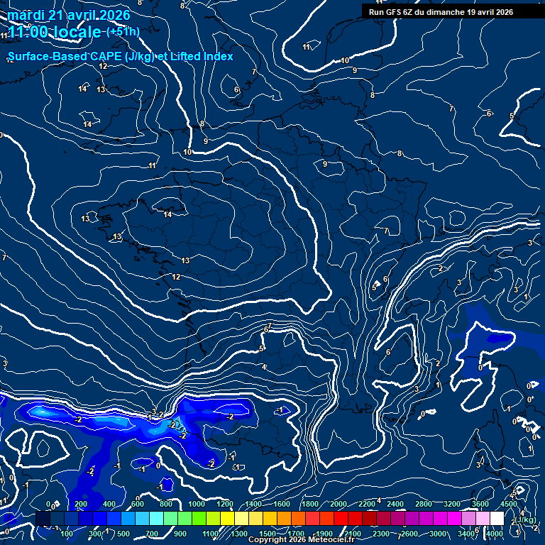 Modele GFS - Carte pr�visions 