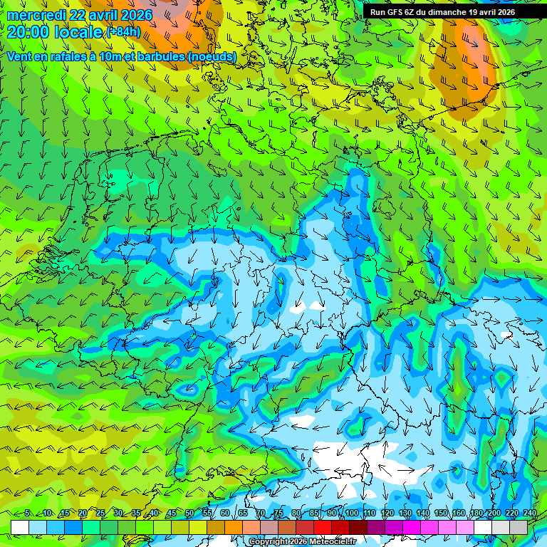 Modele GFS - Carte pr�visions 