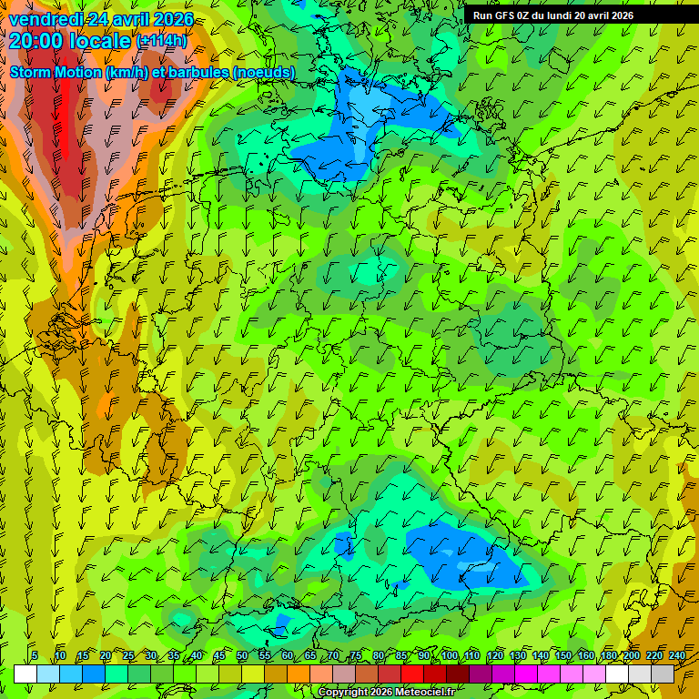 Modele GFS - Carte pr�visions 
