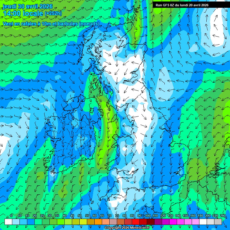Modele GFS - Carte pr�visions 