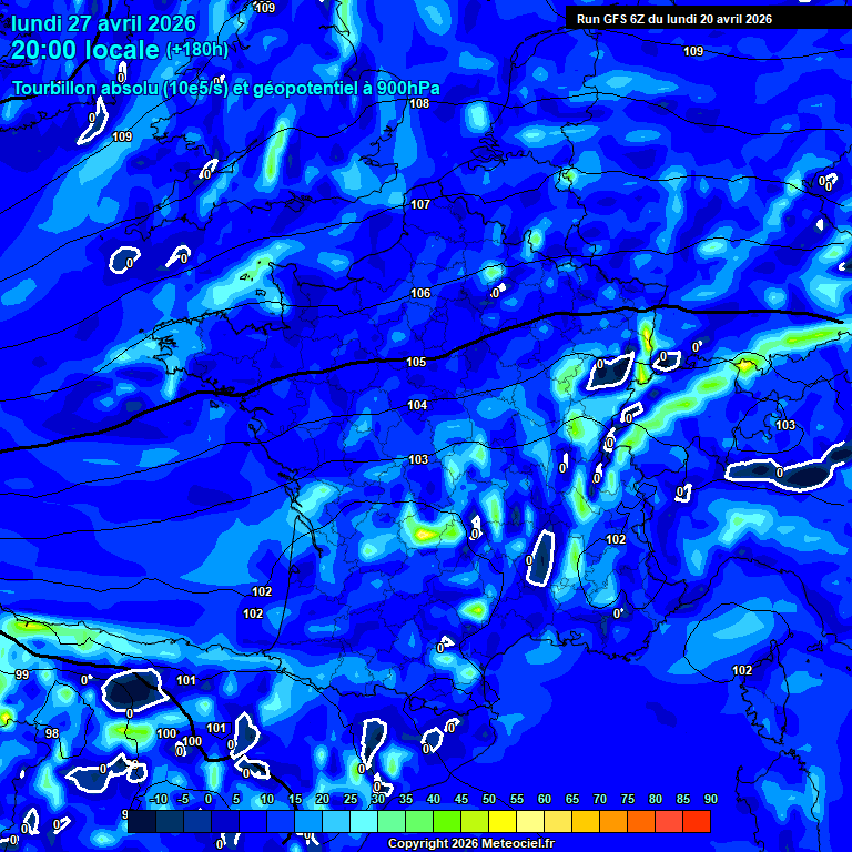 Modele GFS - Carte pr�visions 