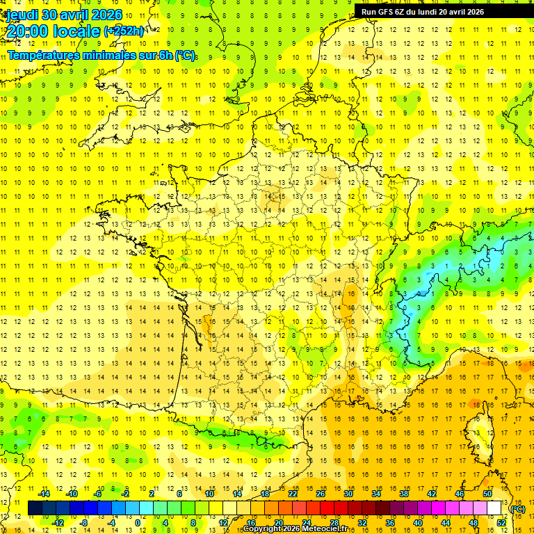 Modele GFS - Carte pr�visions 