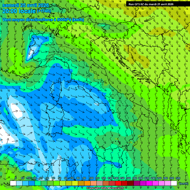 Modele GFS - Carte pr�visions 