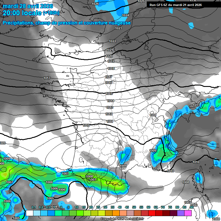 Modele GFS - Carte pr�visions 