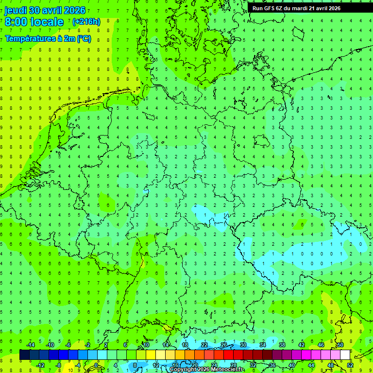 Modele GFS - Carte pr�visions 