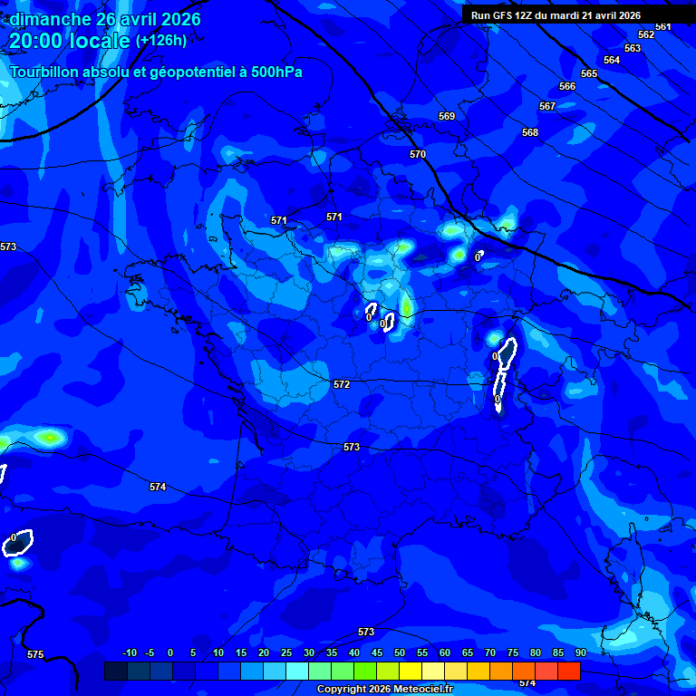 Modele GFS - Carte pr�visions 