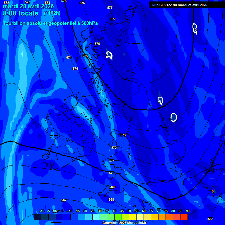 Modele GFS - Carte pr�visions 