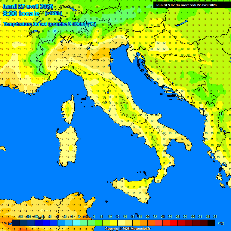 Modele GFS - Carte pr�visions 