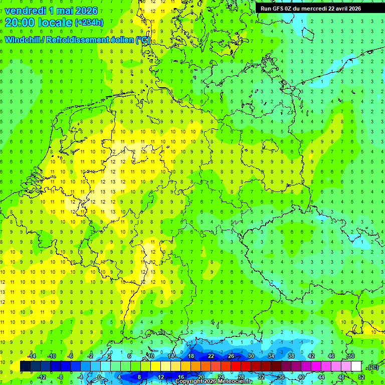 Modele GFS - Carte pr�visions 