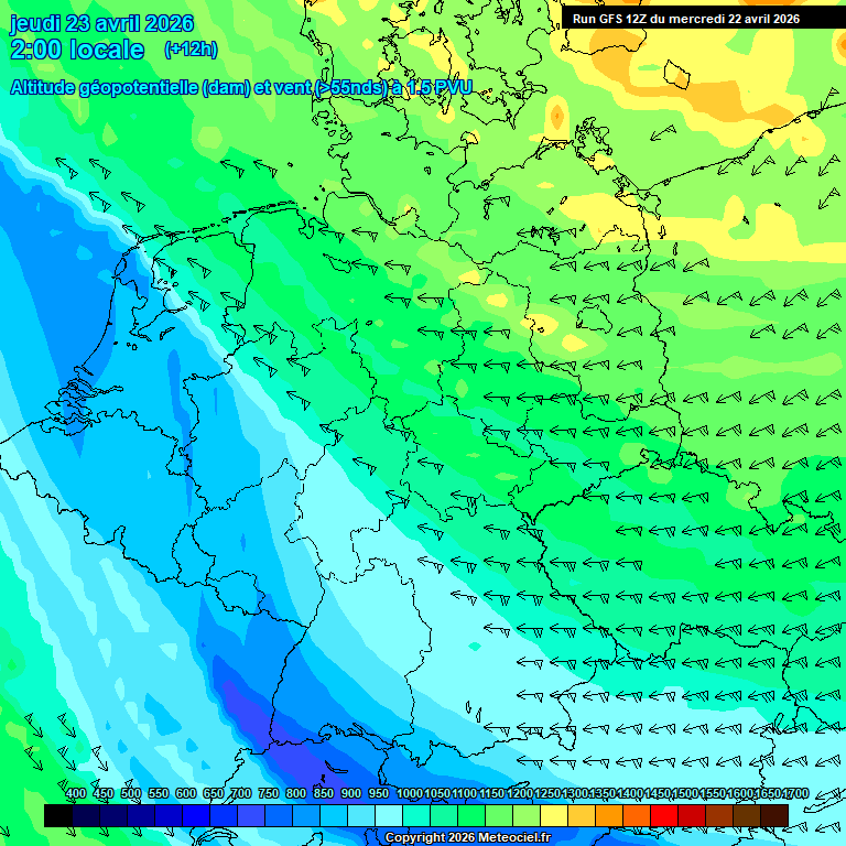 Modele GFS - Carte pr�visions 