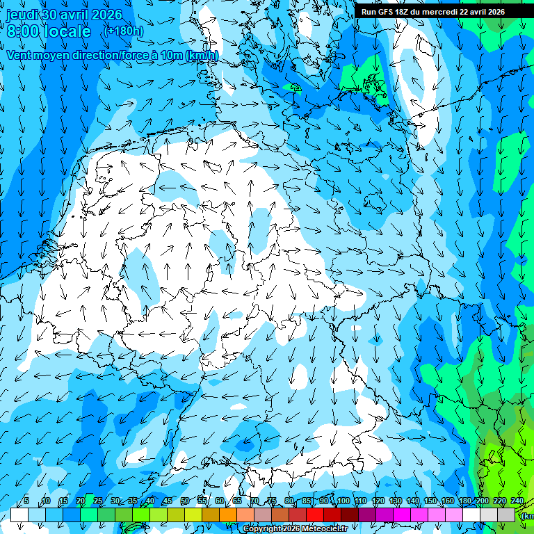 Modele GFS - Carte pr�visions 