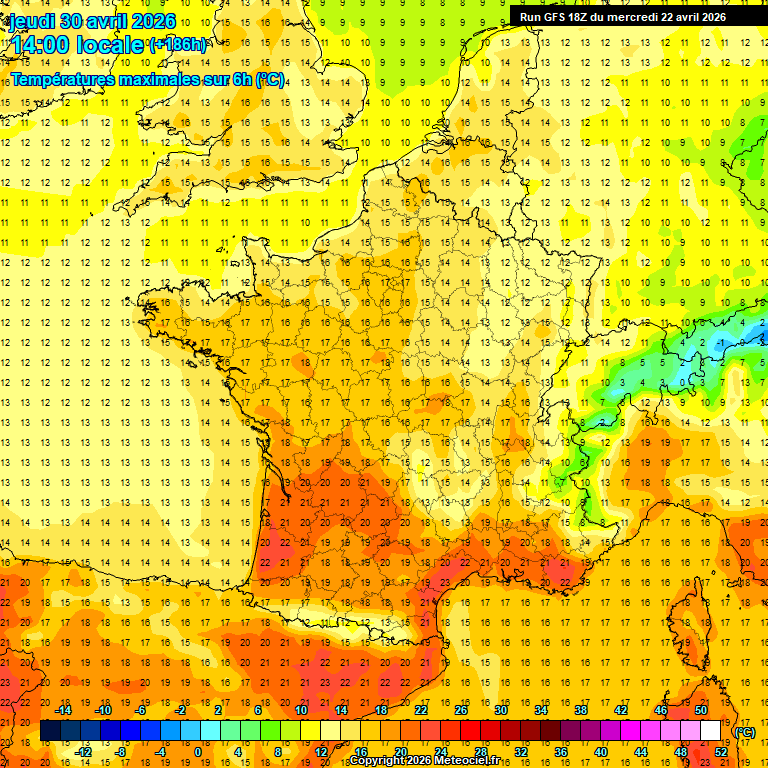 Modele GFS - Carte pr�visions 