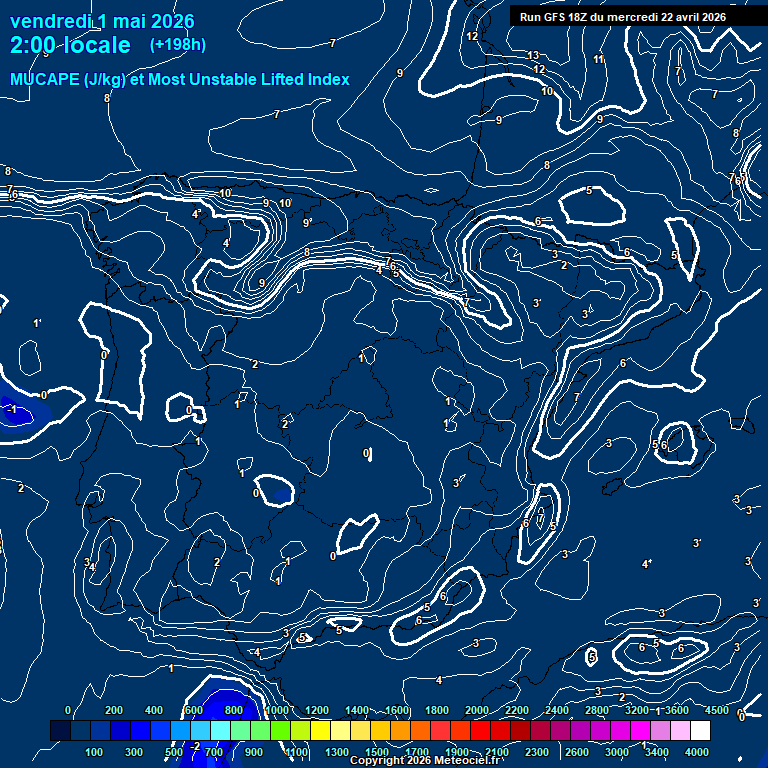 Modele GFS - Carte pr�visions 