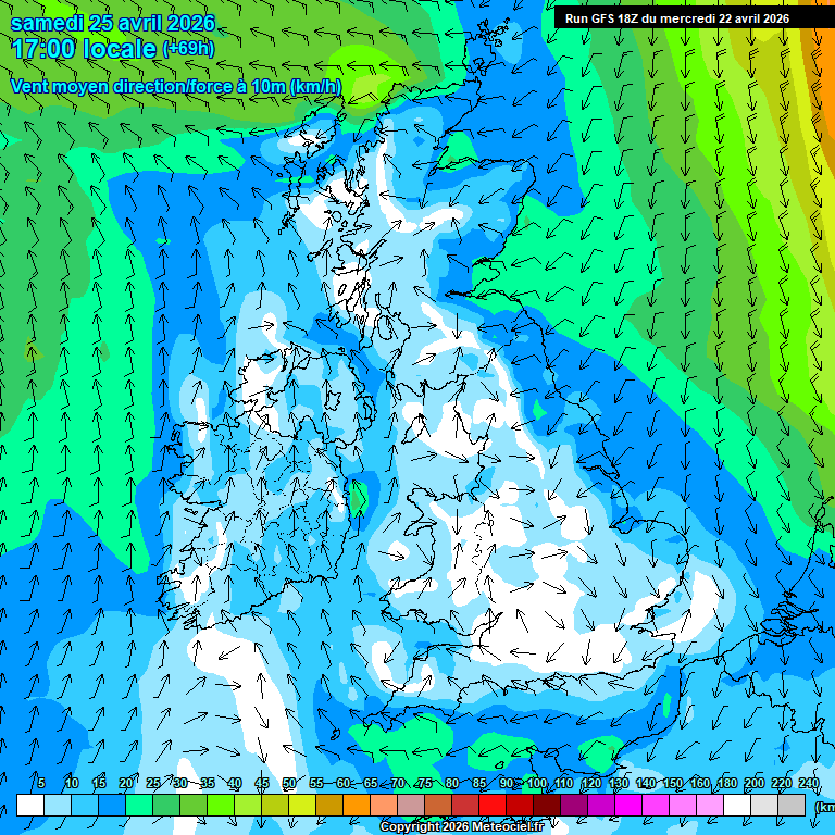 Modele GFS - Carte pr�visions 