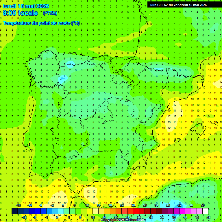 Modele GFS - Carte pr�visions 