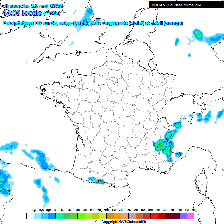 Modele GFS - Carte pr�visions 