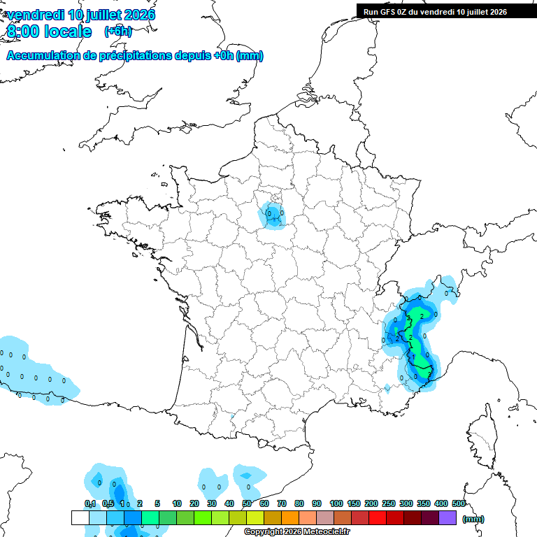 Modele GFS - Carte pr�visions 