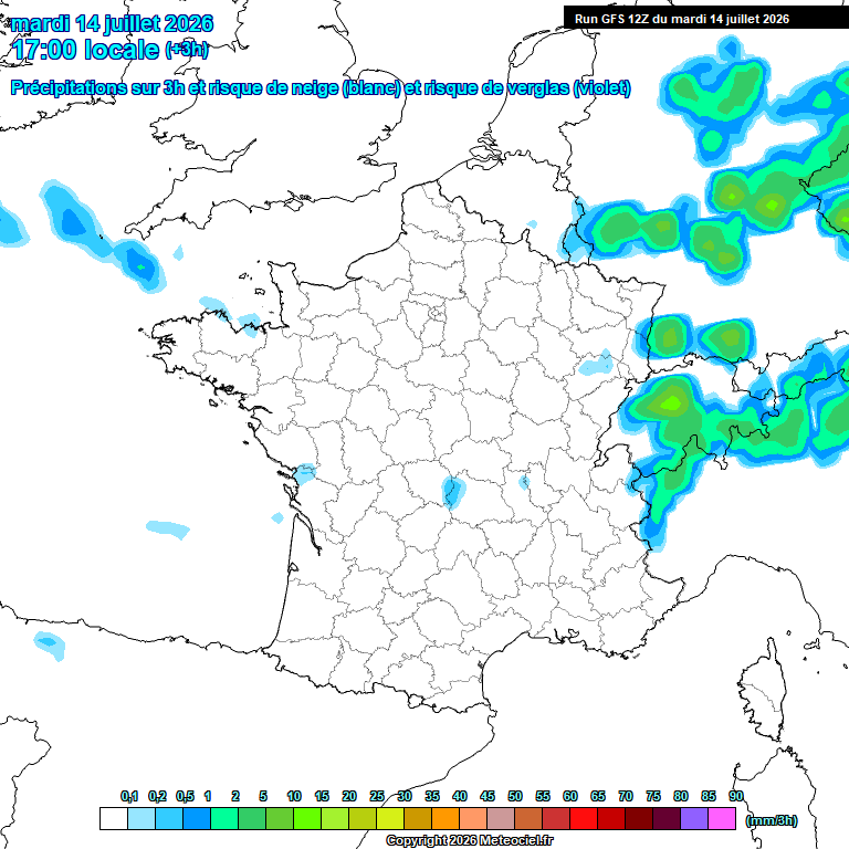 Modele GFS - Carte pr�visions 