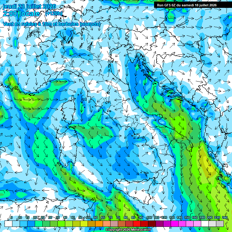 Modele GFS - Carte pr�visions 
