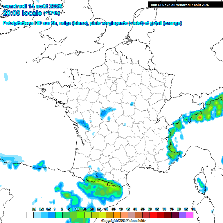 Modele GFS - Carte pr�visions 