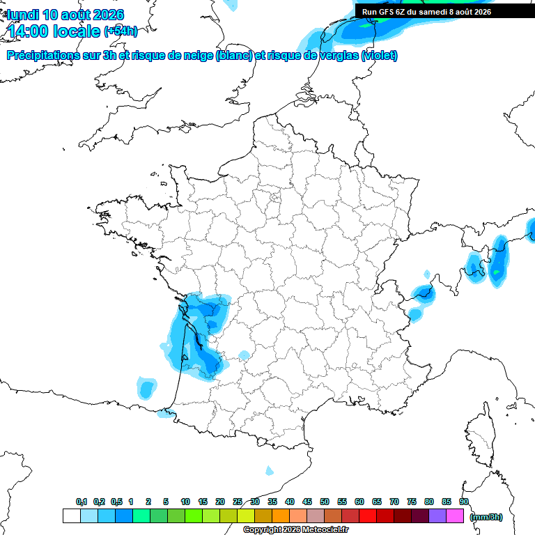 Modele GFS - Carte pr�visions 