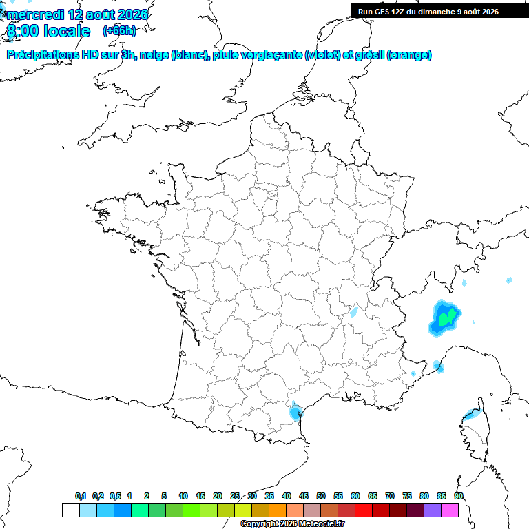 Modele GFS - Carte pr�visions 