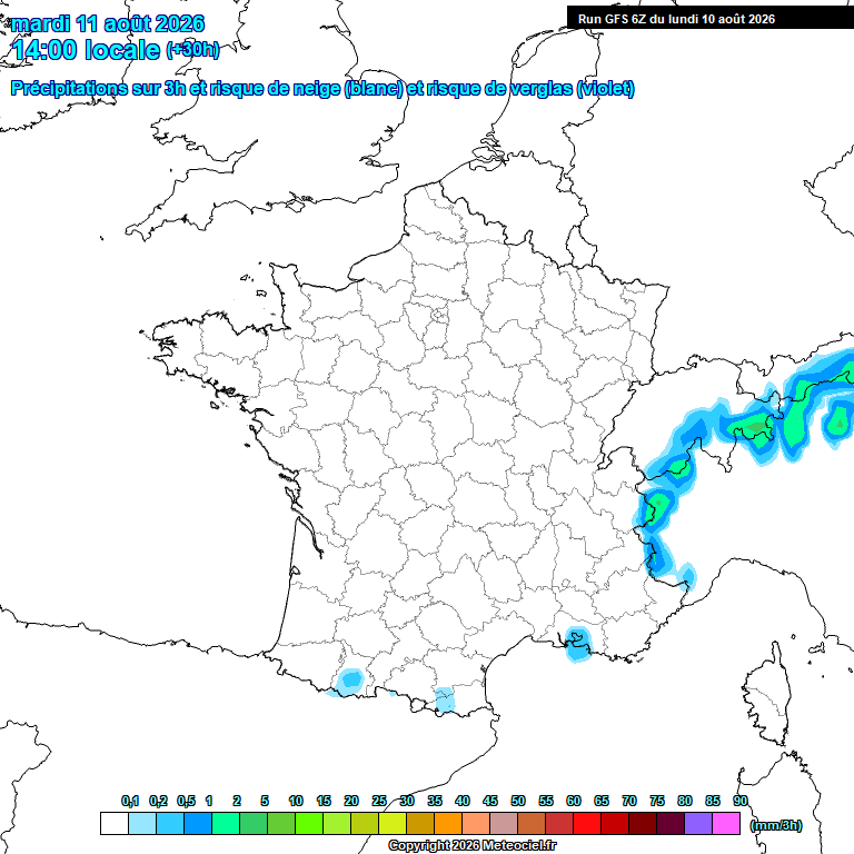 Modele GFS - Carte pr�visions 