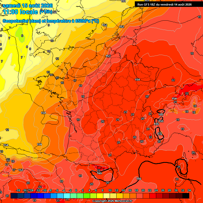 Modele GFS - Carte pr�visions 