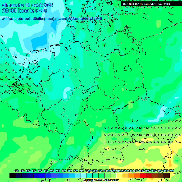 Modele GFS - Carte pr�visions 