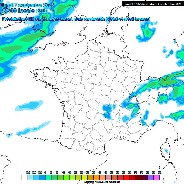 Modele GFS - Carte pr�visions 