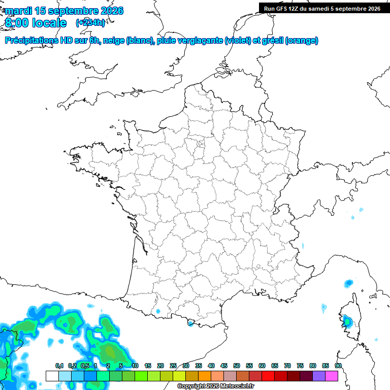 Modele GFS - Carte pr�visions 