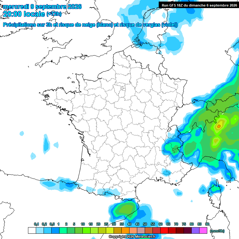 Modele GFS - Carte pr�visions 