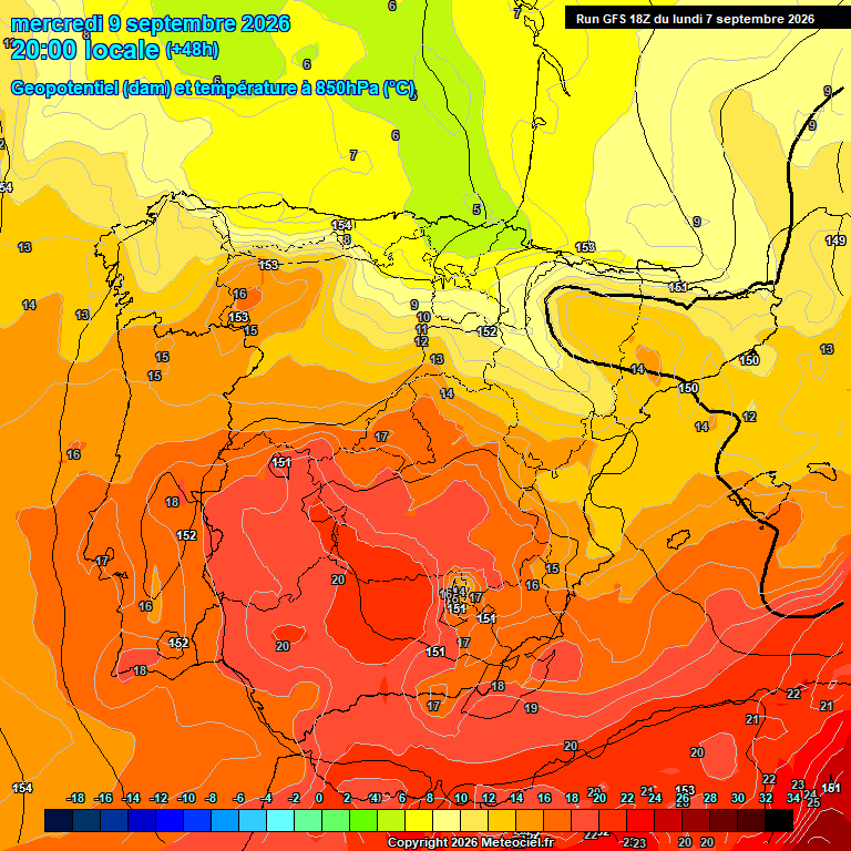 Modele GFS - Carte pr�visions 