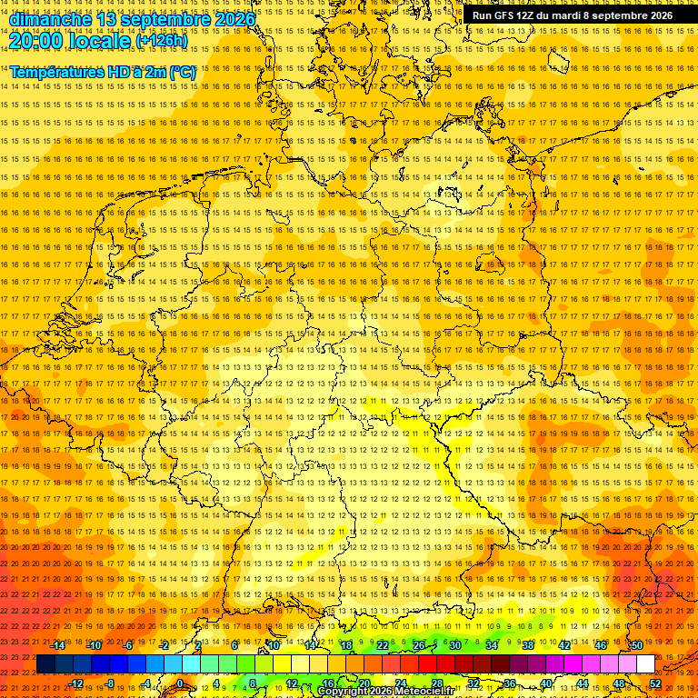 Modele GFS - Carte pr�visions 