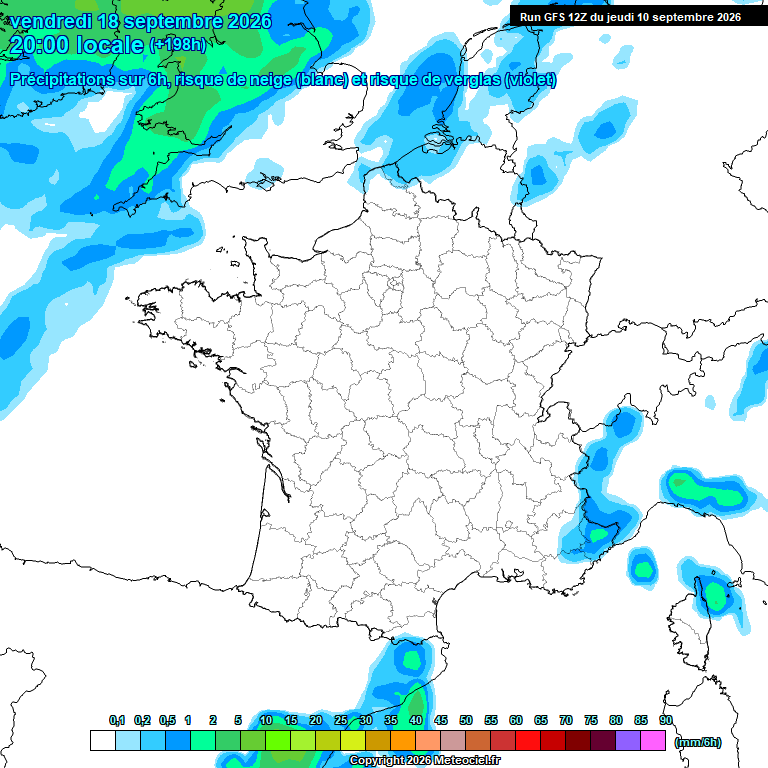 Modele GFS - Carte pr�visions 