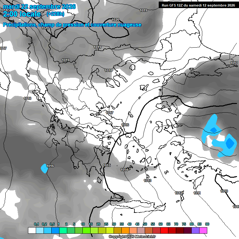 Modele GFS - Carte pr�visions 