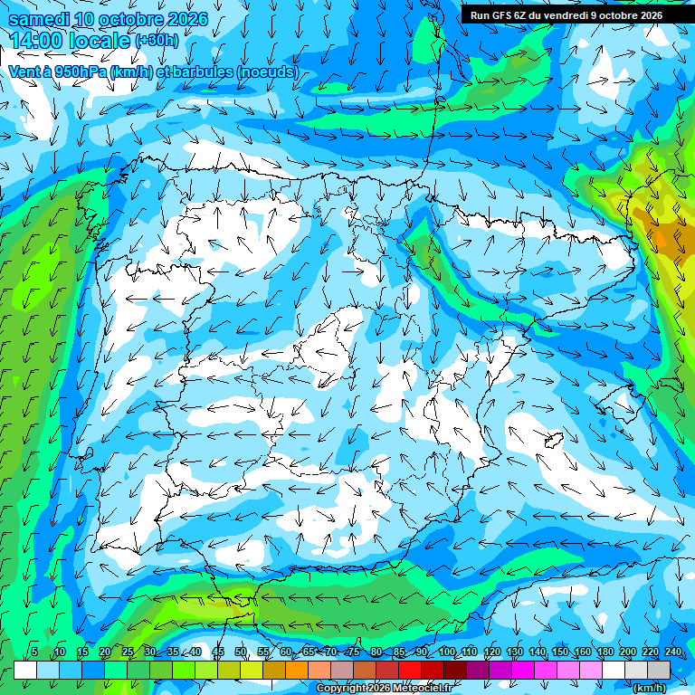 Modele GFS - Carte pr�visions 