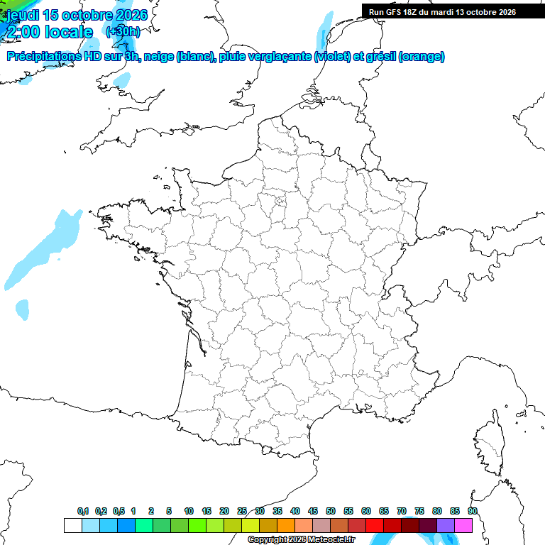 Modele GFS - Carte pr�visions 