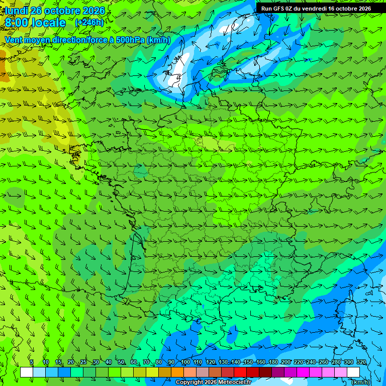 Modele GFS - Carte pr�visions 